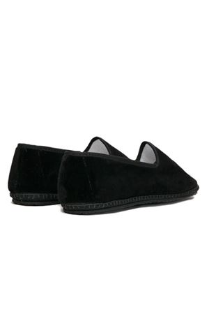 FRIULANE IN VELLUTO NERO RIADVNERO PAOLO FIORILLO CAPRI | Pantofola | RIADVNERO